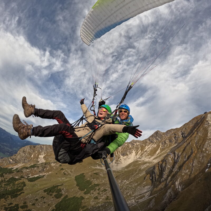 Paragliding Oberstdorf Perspektivwechsel Gellitschirm Tandemflug