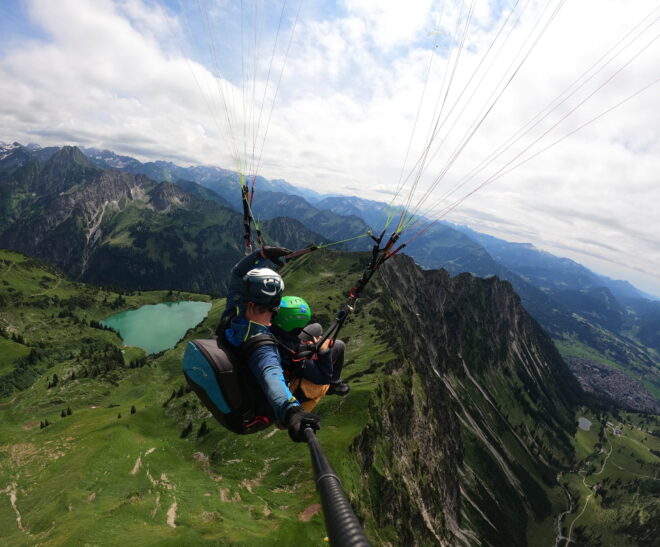 Paragliding Nebelhorn Gleitschirm