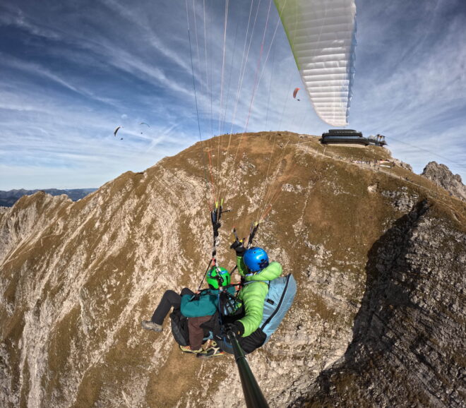 Gleitschirm Nebelhorn Paragliding Tandemflug